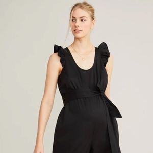 Hatch Lianne Maternity Jumpsuit - Black, Size 2